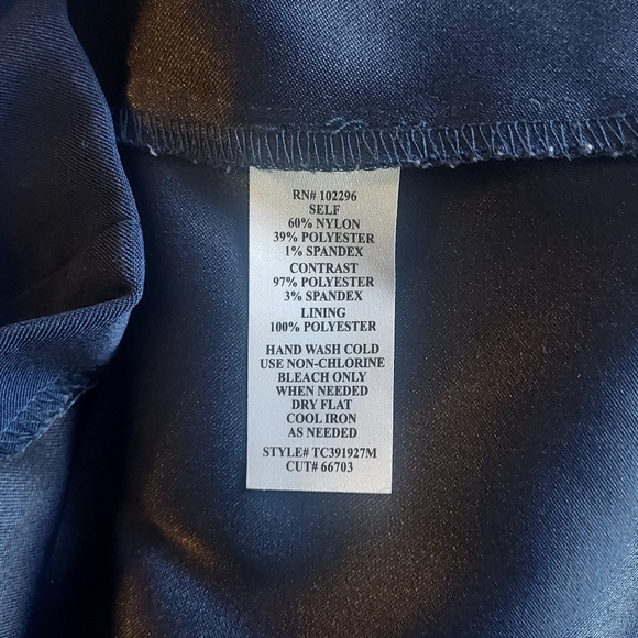 Connected Apparel,  woman's deep blue size 6 dress - Picture 8 of 8